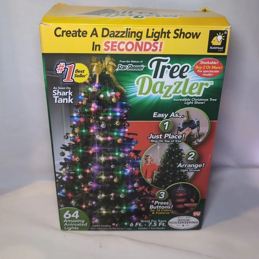 Star Shower Tree Dazzler LED Christmas Holiday Lights As Seen On TV WORKS